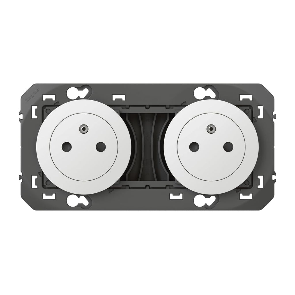 Prise électrique double LEGRAND Dooxie