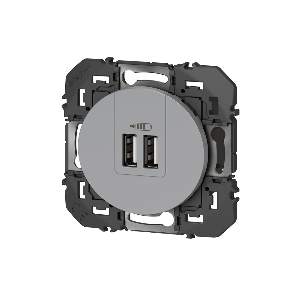 USB-A USB-C Doppel-Ladesteckdose LEGRAND Dooxie 3A