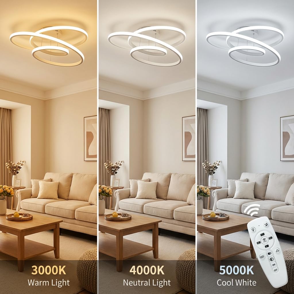 Suspension LED Irrégulière Minimaliste 68W