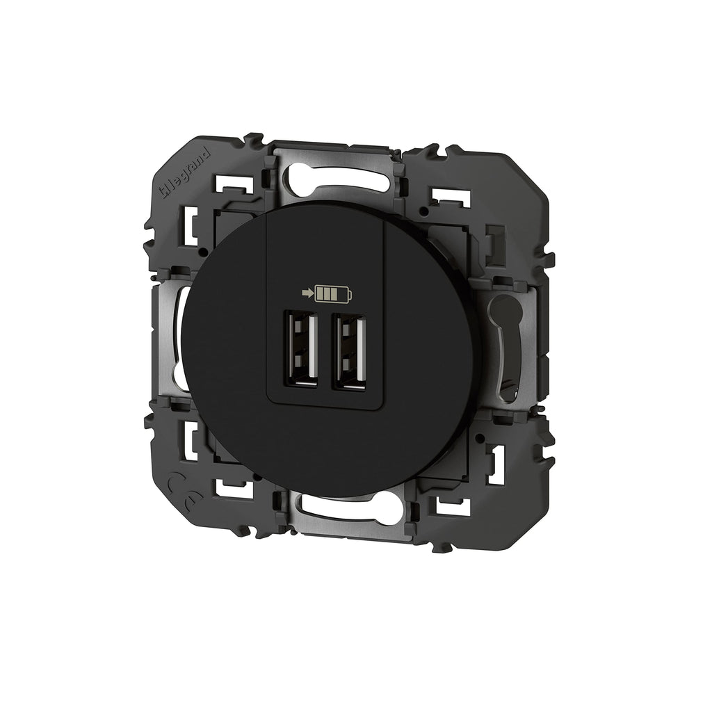 USB-A USB-C Doppel-Ladesteckdose LEGRAND Dooxie 3A