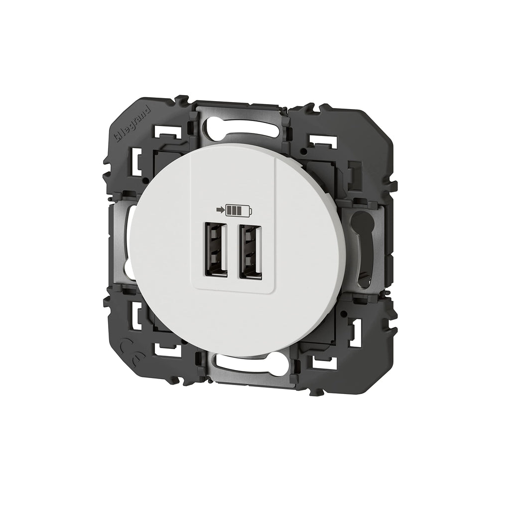 USB-A USB-C Doppel-Ladesteckdose LEGRAND Dooxie 3A