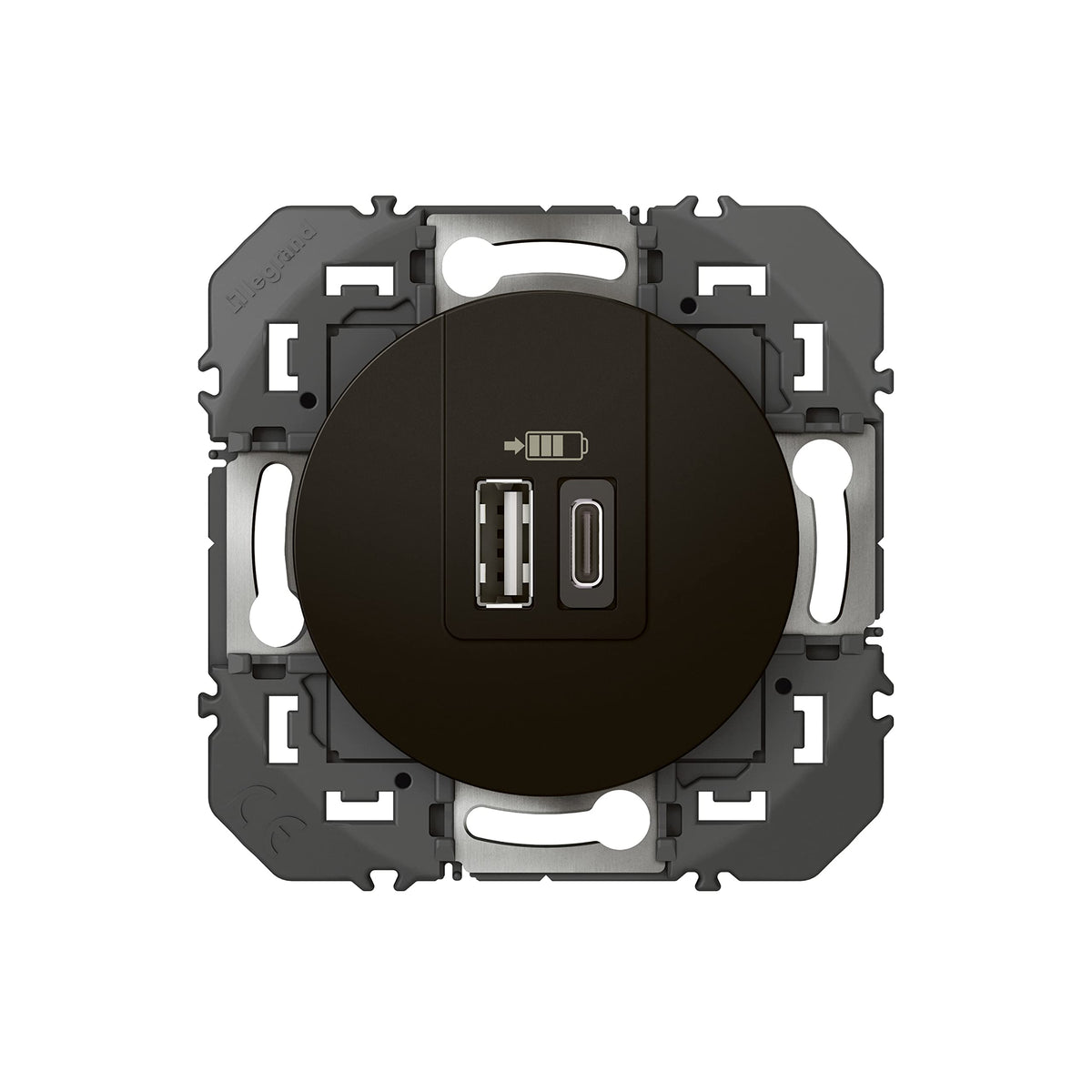 USB-A USB-C Doppel-Ladesteckdose LEGRAND Dooxie 3A