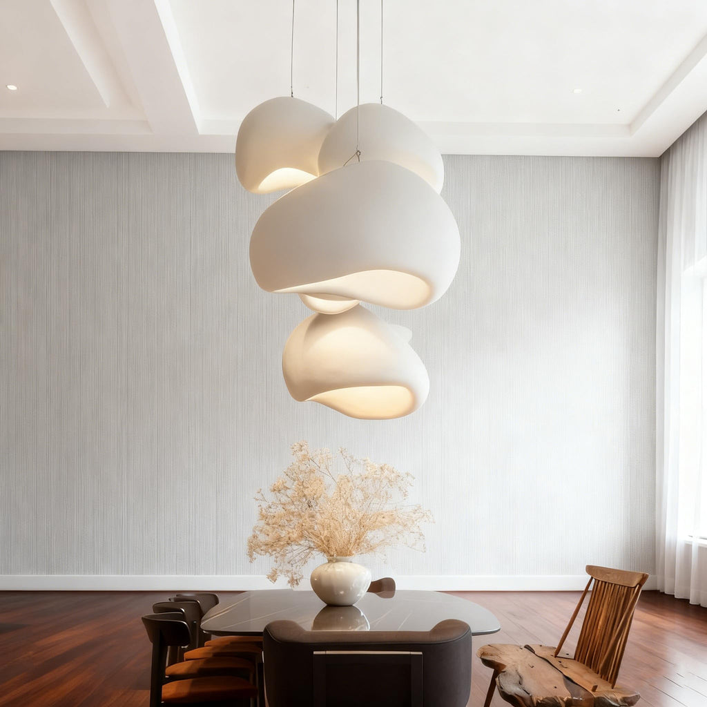 Lustre Wabi-Sabi Nid d'Oiseau 3 Têtes E27