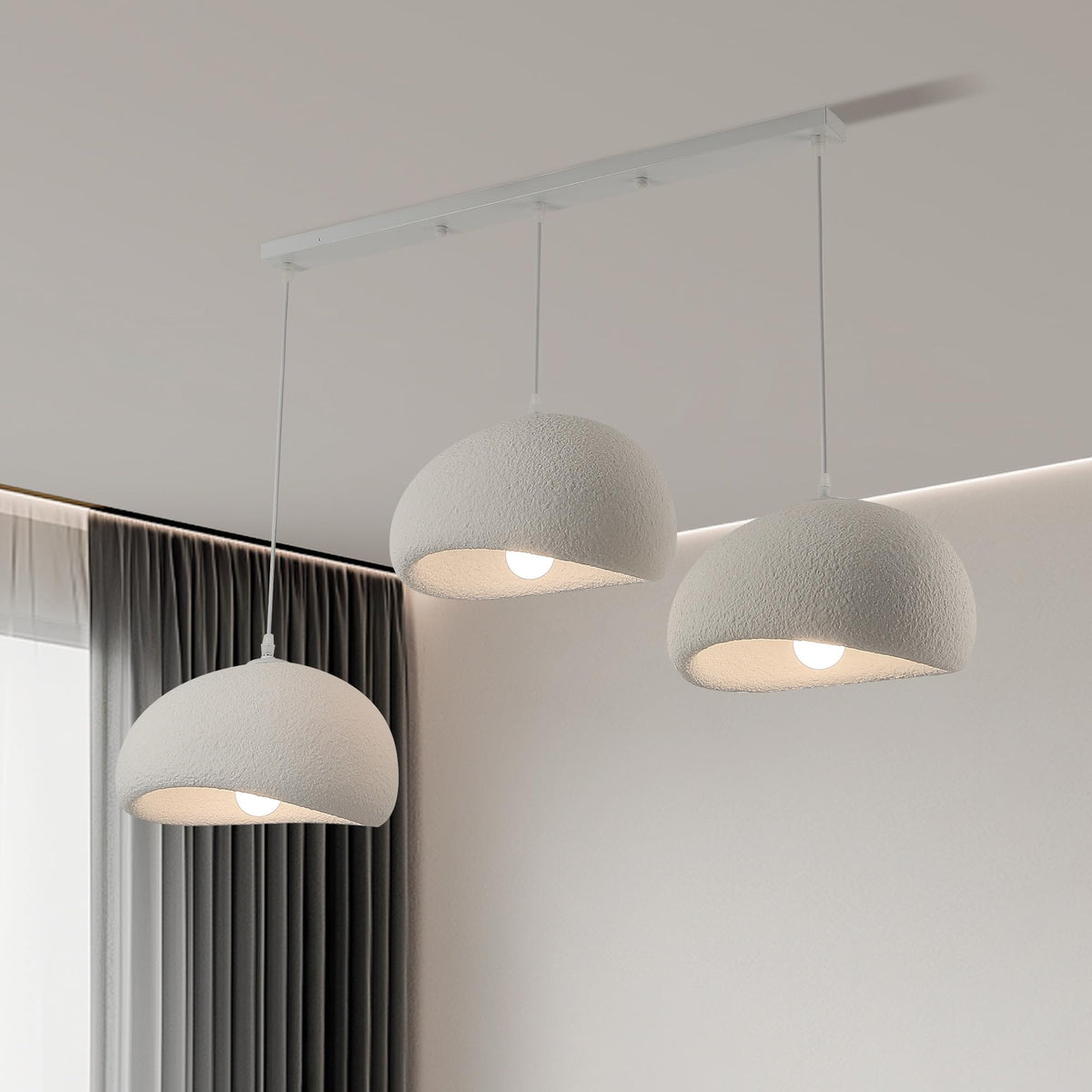 Lustre Wabi-Sabi Nid d'Oiseau 3 Têtes E27