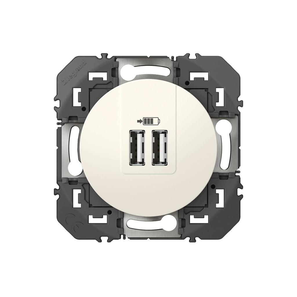 USB-A USB-C Doppel-Ladesteckdose LEGRAND Dooxie 3A