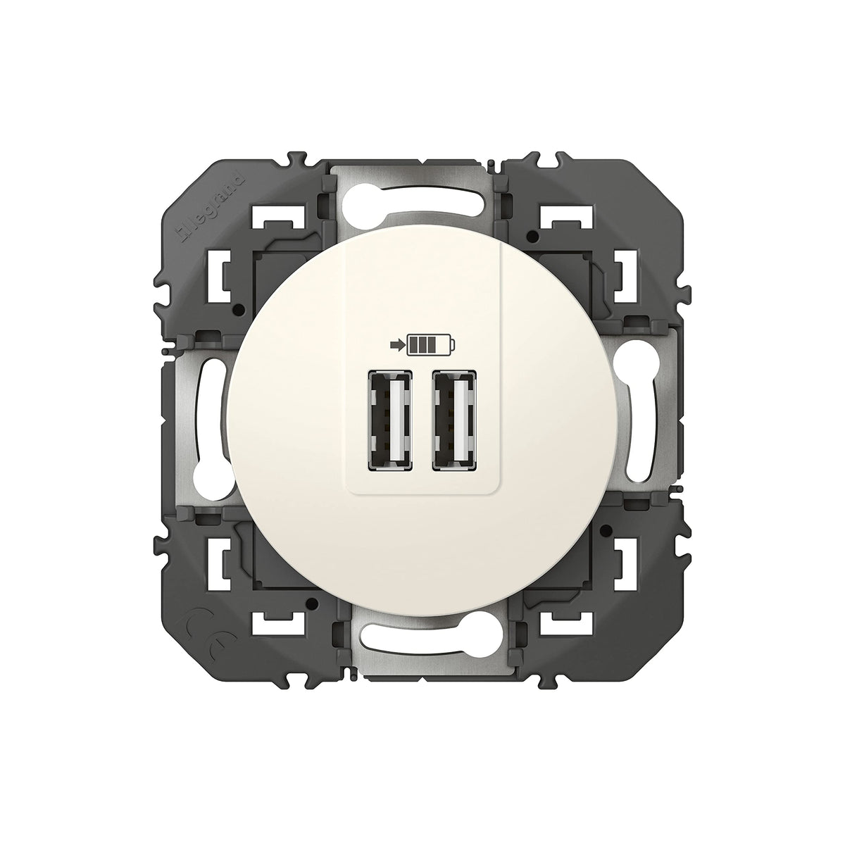 USB-A USB-C Doppel-Ladesteckdose LEGRAND Dooxie 3A