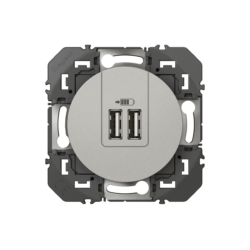 USB-A USB-C Doppel-Ladesteckdose LEGRAND Dooxie 3A